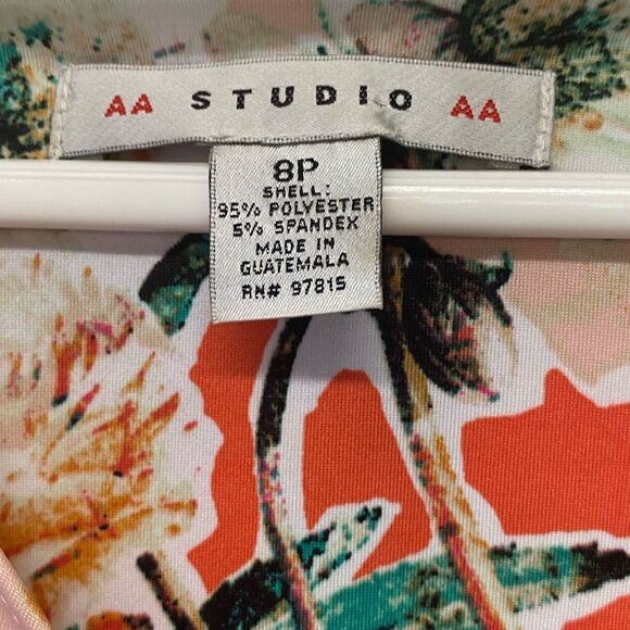 AA Studio Women’s Size 8P Faux Wrap Dress - Picture 5 of 5